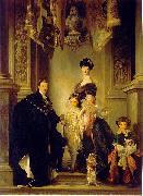 John Singer Sargent Portrait of the 9th Duke of Marlborough with his family oil on canvas